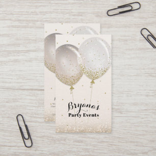 Rose Gold & Glitter Pink Blush Party Event Planner Business Card