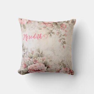 rose gold glitter,pink foil,christmas wrapping pap cushion