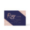 Rose gold glitter script navy blue rsvp wedding 2
