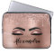 Rose Gold Glitter Sparkle Eyelashes Monogram Name