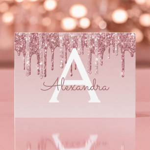 Rose Gold Glitter Sweet 16 Save the Date Invitation