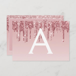 Rose Gold Glitter Sweet 16 Save the Date Invitation