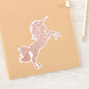 Rose Gold Glitter Unicorn Pretty Horse Sparkle