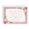 Rose Gold Glitters Pink Floral Save the Date