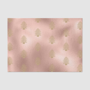 Rose Gold Glitzy Glitter Christmas Tree    Tissue Paper