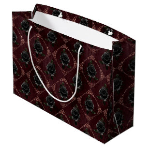 Rose Gold Gothic Halloween  Large Gift Bag