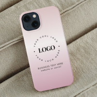 Rose Gold Gradient Add Company Custom Logo Pink