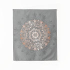 Rose Gold Grey Floral Mandala