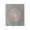Rose Gold Grey Floral Mandala
