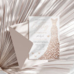 Rose Gold Heart Gown 80th Birthday Party Real<br><div class="desc">Rose Gold Heart Gown 80th Birthday Party Real Foil Invitation
Ninety & Fabulous!

See other invitations in our Niche and Nest Store</div>