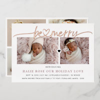 Rose Gold Heart Linked Be Merry Photos 