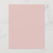 Rose Gold Home Cleaning House Keeping Service Flyer (Back)