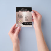 Rose Gold Home Cleaning House Keeping Service Flyer (Hand)