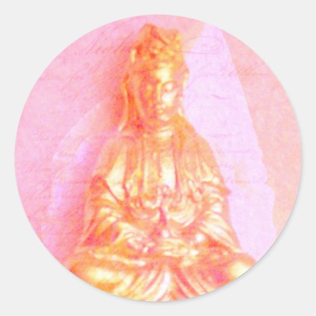 Rose-Gold Kwan Yin sticker (Front)