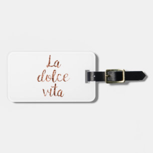 Rose gold La Dolce Vita Luggage Tag