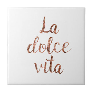 Rose gold La Dolce Vita Tile