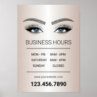 Rose Gold Lashes Brows Beauty Salon Opening Hours
