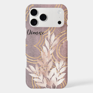 Rose Gold Leaf Spray on Golden Clouds Customise It