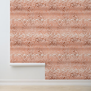 Rose Gold Leopard Animal  Wallpaper