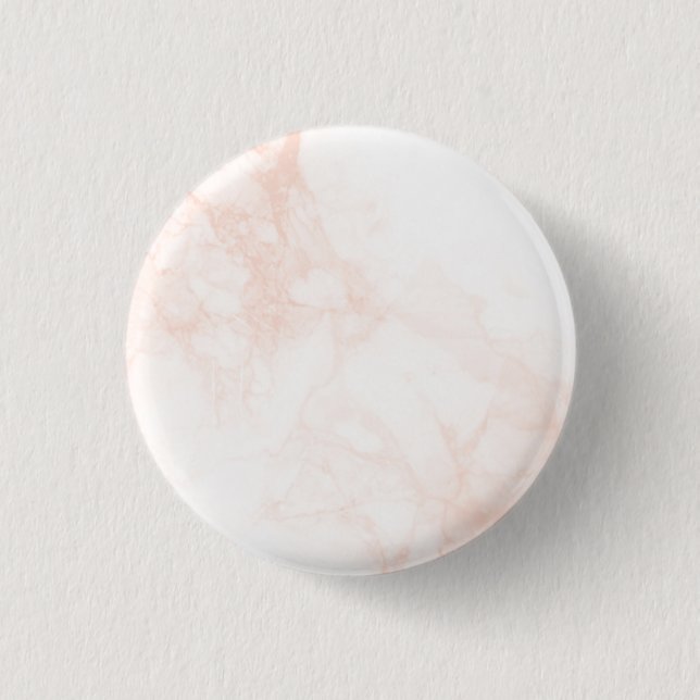 Rose Gold light pink marble texture 3 Cm Round Badge (Front)