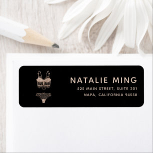 Rose Gold Lingerie Boutique Logo Business