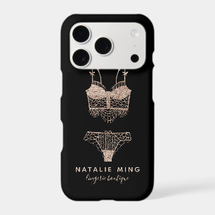 Rose Gold Lingerie Boutique Logo Business