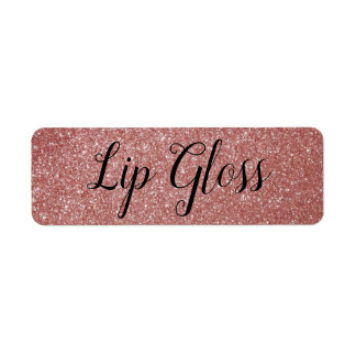 Rose Gold Lipgloss label