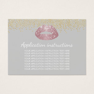 Rose Gold Lips Makeup Application Instructions