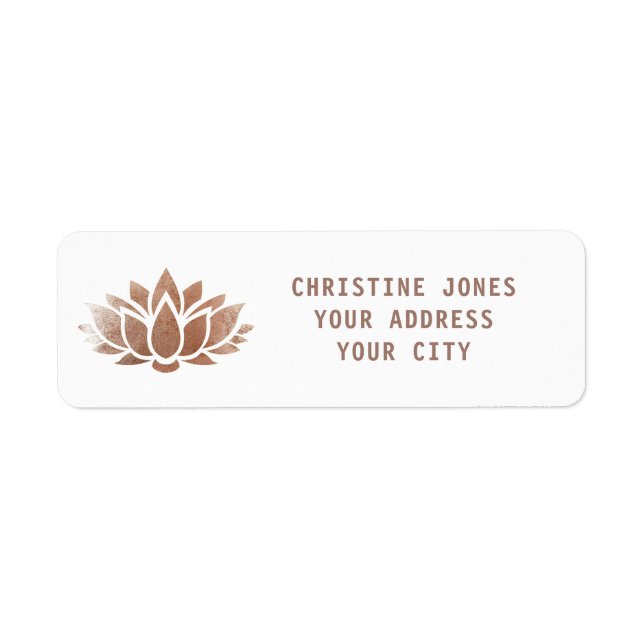 rose gold lotus flower (Front)