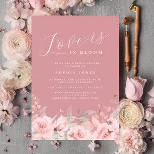 Rose Gold Love is in Bloom Blush Bridal Shower 