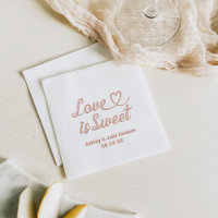 Rose Gold Love is Sweet Heart Wedding