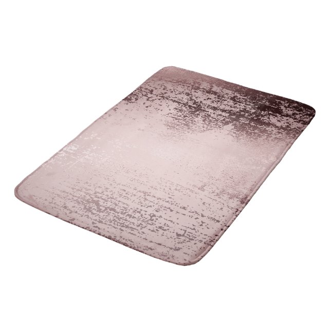 Rose gold Luxury metallic Bath Mat (Angled)