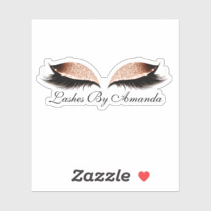 Rose Gold Makeup Artist Lashes Extension