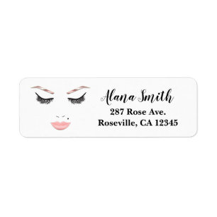 Rose Gold Makeup Face Eyebrows Lips Glam Beauty