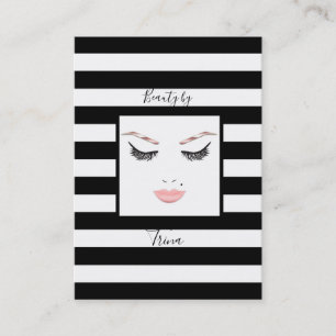 Rose Gold Makeup Face Eyebrows Lips Glam Beauty Business Card