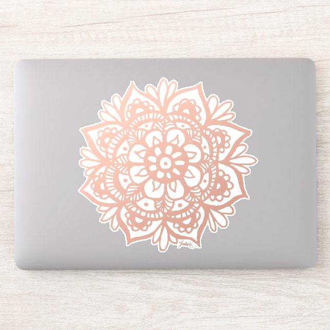 Rose Gold Mandala (Computer)