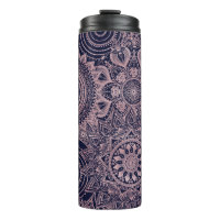 Rose Gold Mandala Collection Blue Design