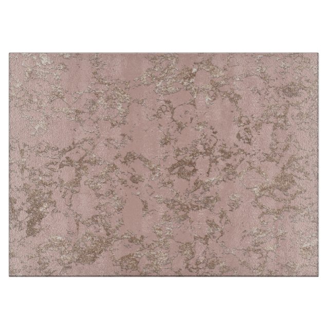 Rose Gold Marble Cutting Board (Front)