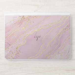 Rose Gold Marble HP Laptop Skin