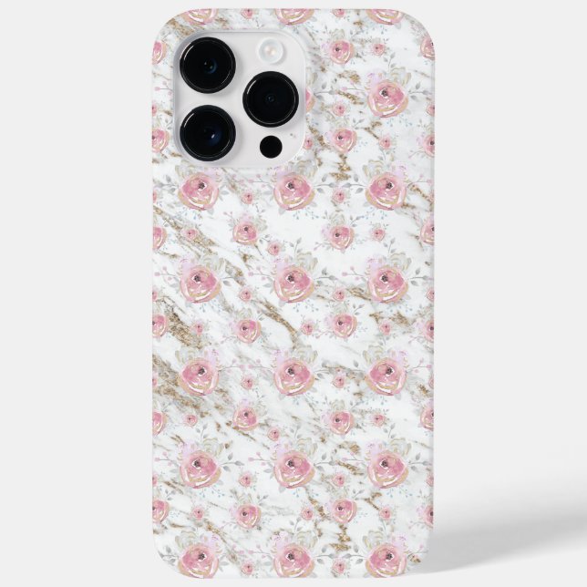 Rose Gold Marble Pattern Case-Mate iPhone Case (Back)