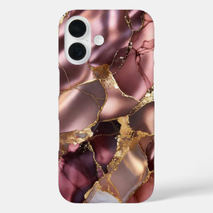 Rose Gold Marble Phone Case Luxury Abstract