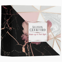 Rose Gold Marble Portfolio