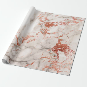 Rose Gold Marble Texture 2 Wrapping Paper