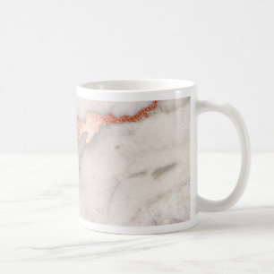 Rose Gold Marble Texture Coffee Mug