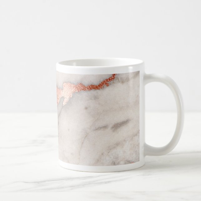 Rose Gold Marble Texture Coffee Mug (Right)
