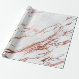 Rose Gold Marble Wrapping Paper