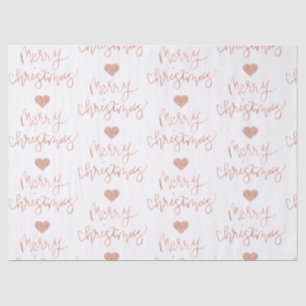 Rose Gold Merry Christmas Tissue Paper