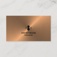 Rose Gold Metal Effect, Podcaster, Podcast