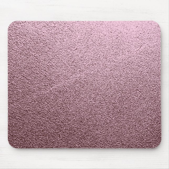 Rose Gold Metallic Mouse Mat (Front)