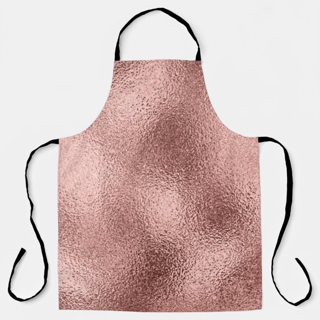 Rose Gold Metallic: Vintage Shine. Apron (Front)